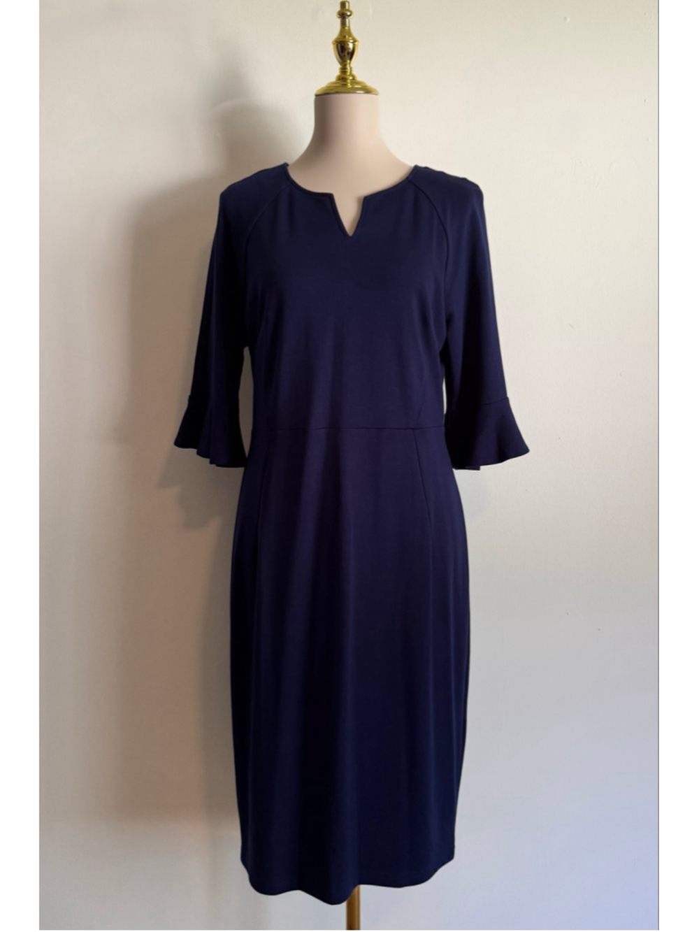 Women's WOOSUNZE Navy Midi Dress Size XL